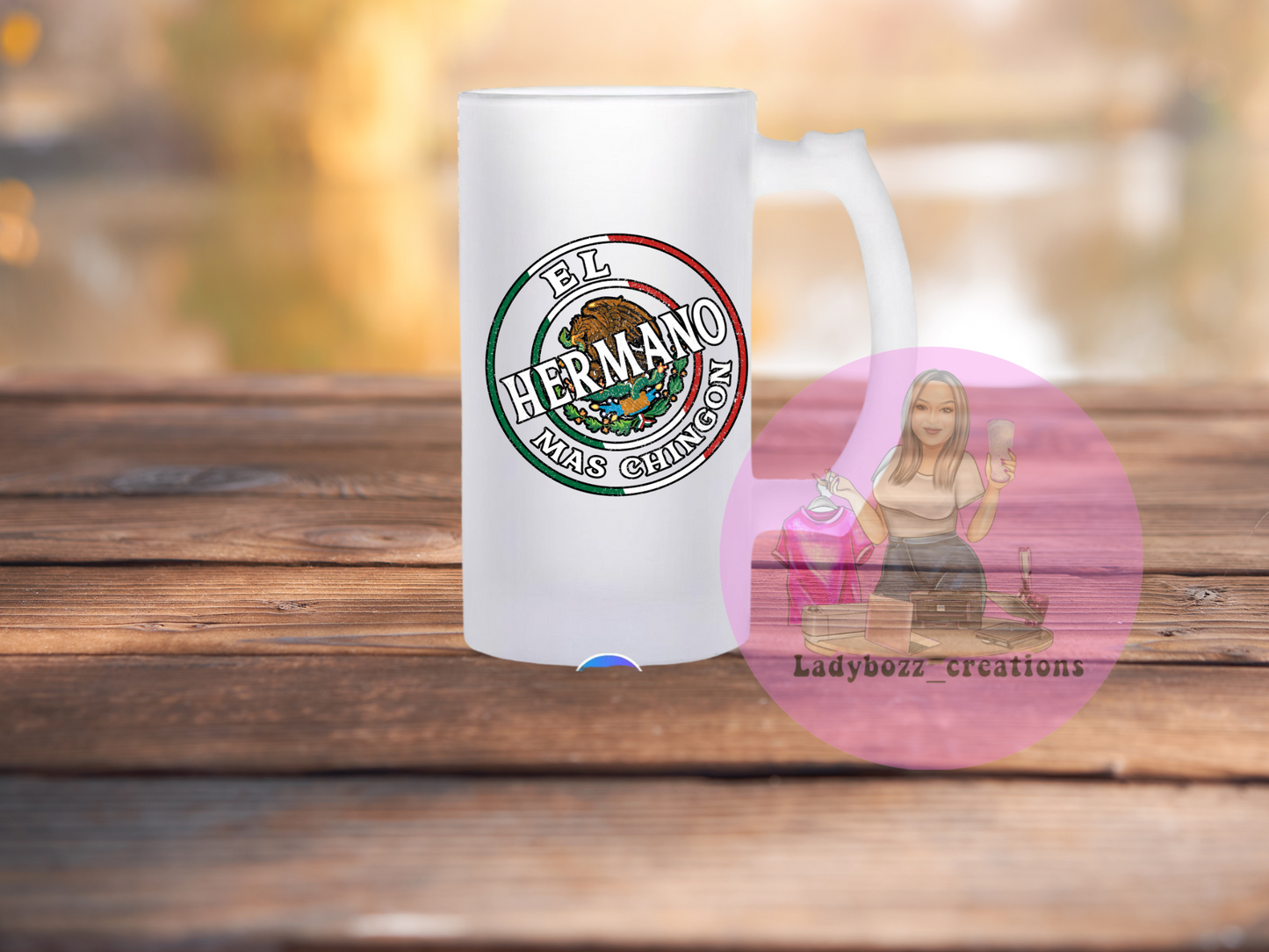 Chingon/papa/dad/mama/Familia Beer mugs