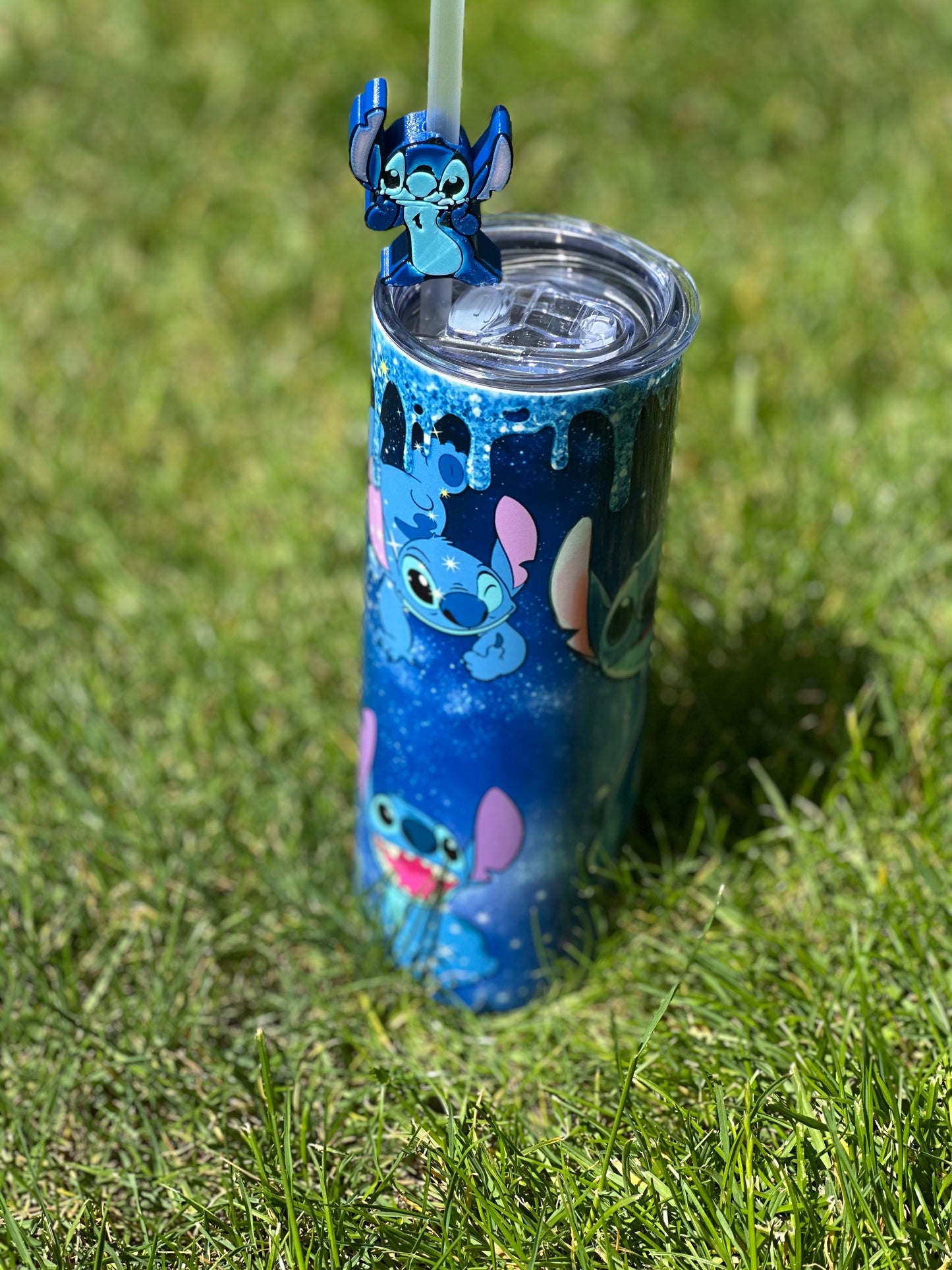 Stitch 20 oz tumbler with Stitch straw Topper included
