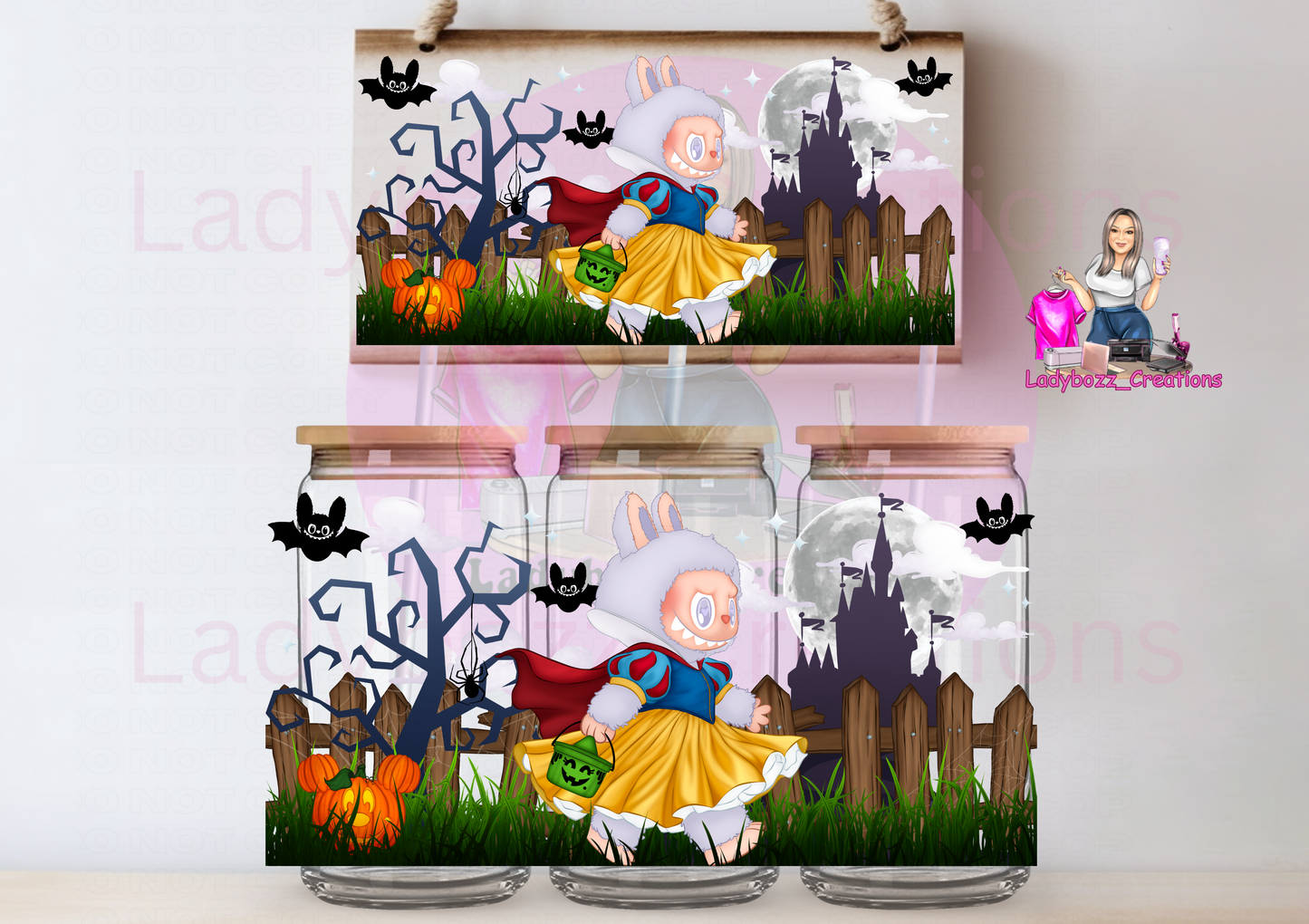 Labubu Halloween Princess Libbey Glassware