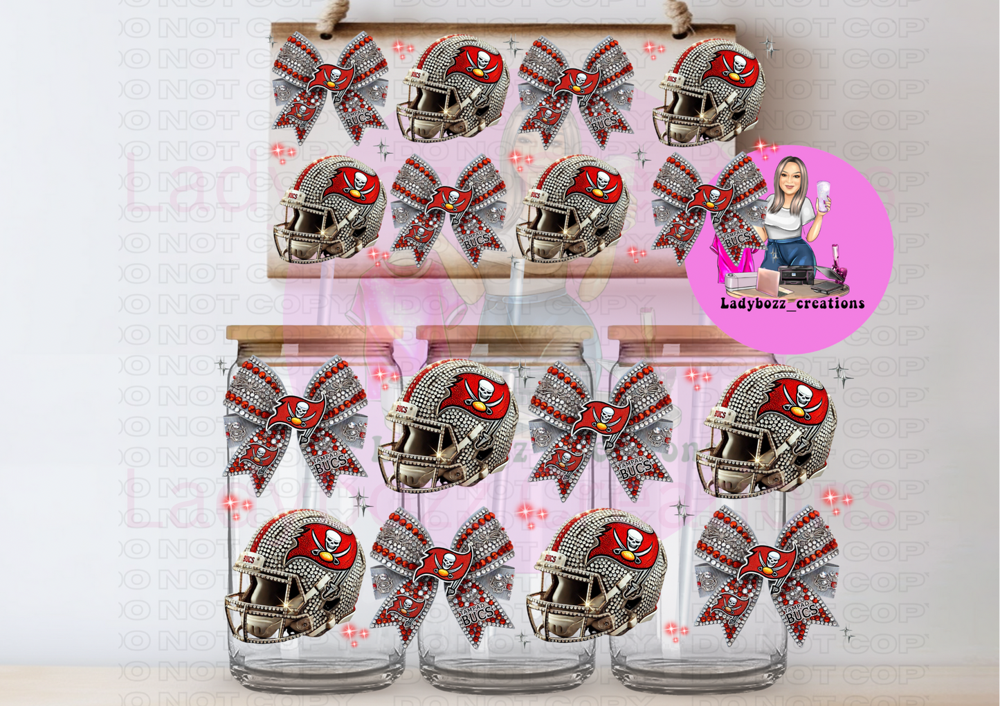 Glitter Football Wraps