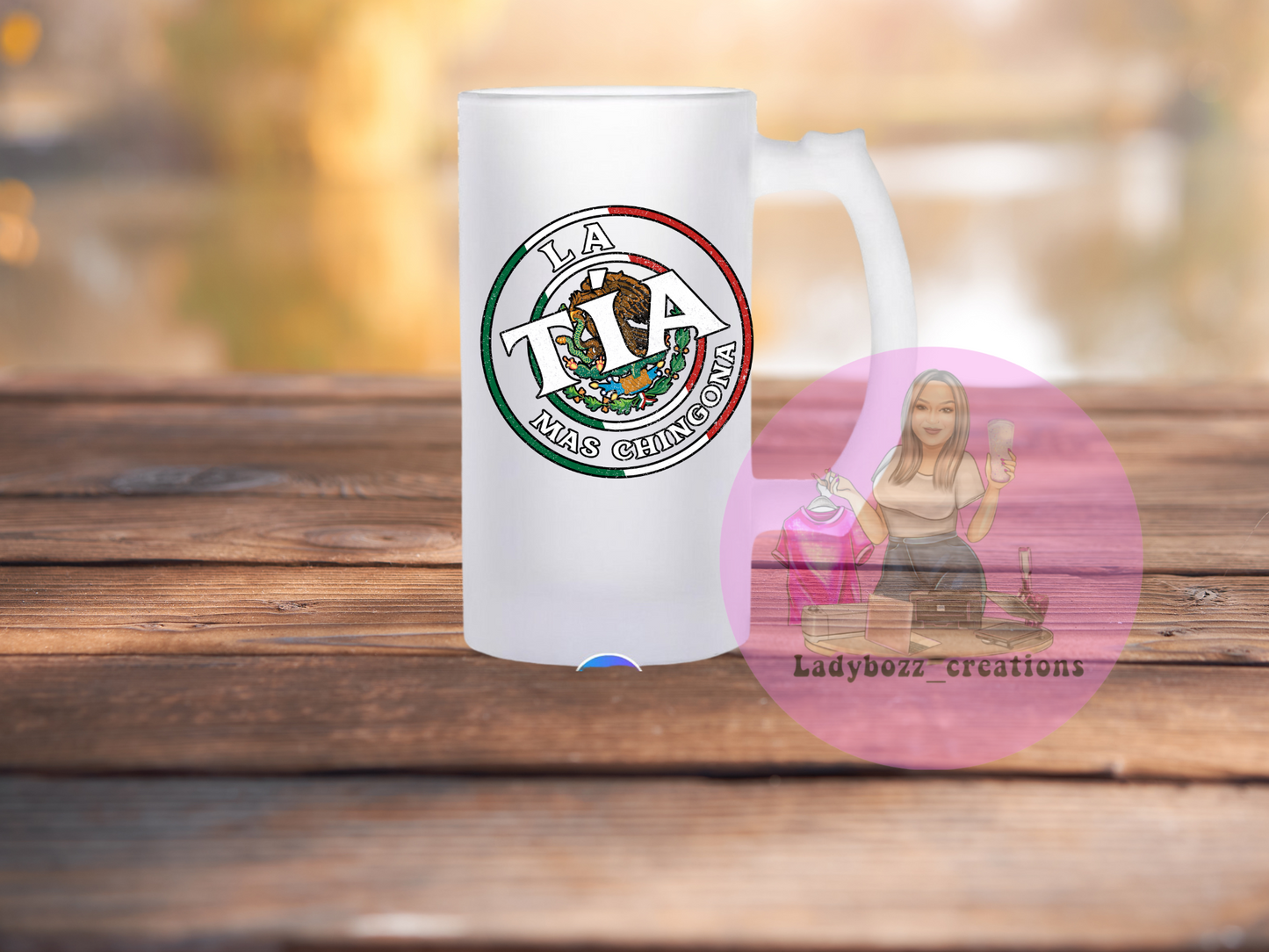 Chingon/papa/dad/mama/Familia Beer mugs