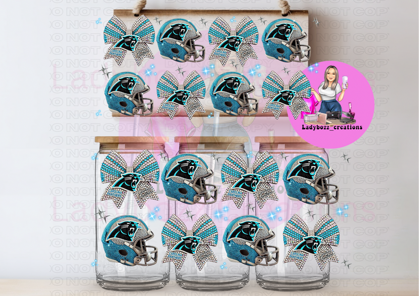 Glitter Football Wraps