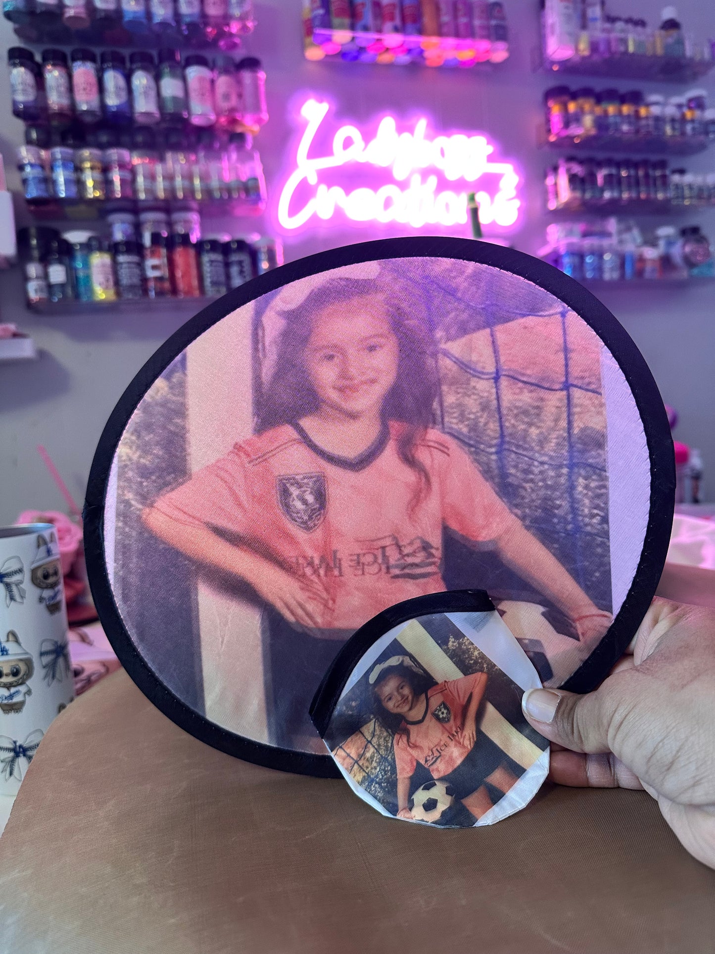 Sublimation foldable Fan/sports/seniors/party favors