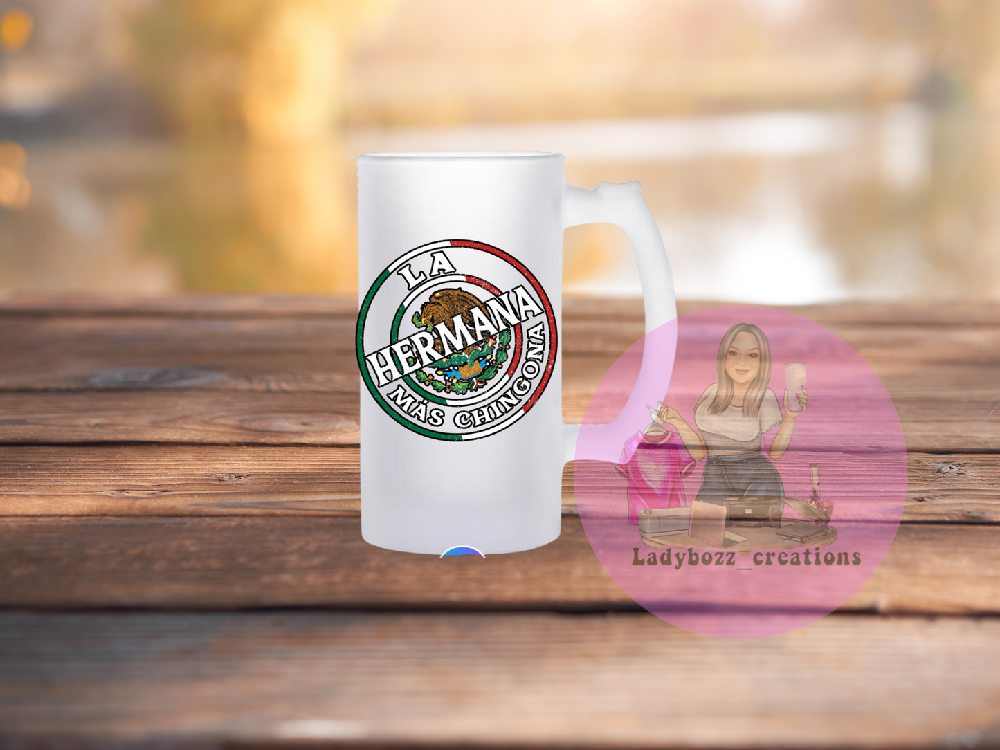 Chingon/papa/dad/mama/Familia Beer mugs