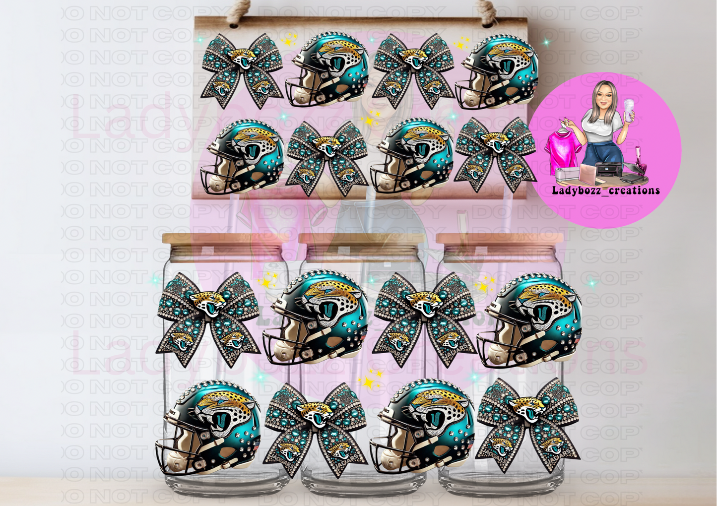 Glitter Football Wraps