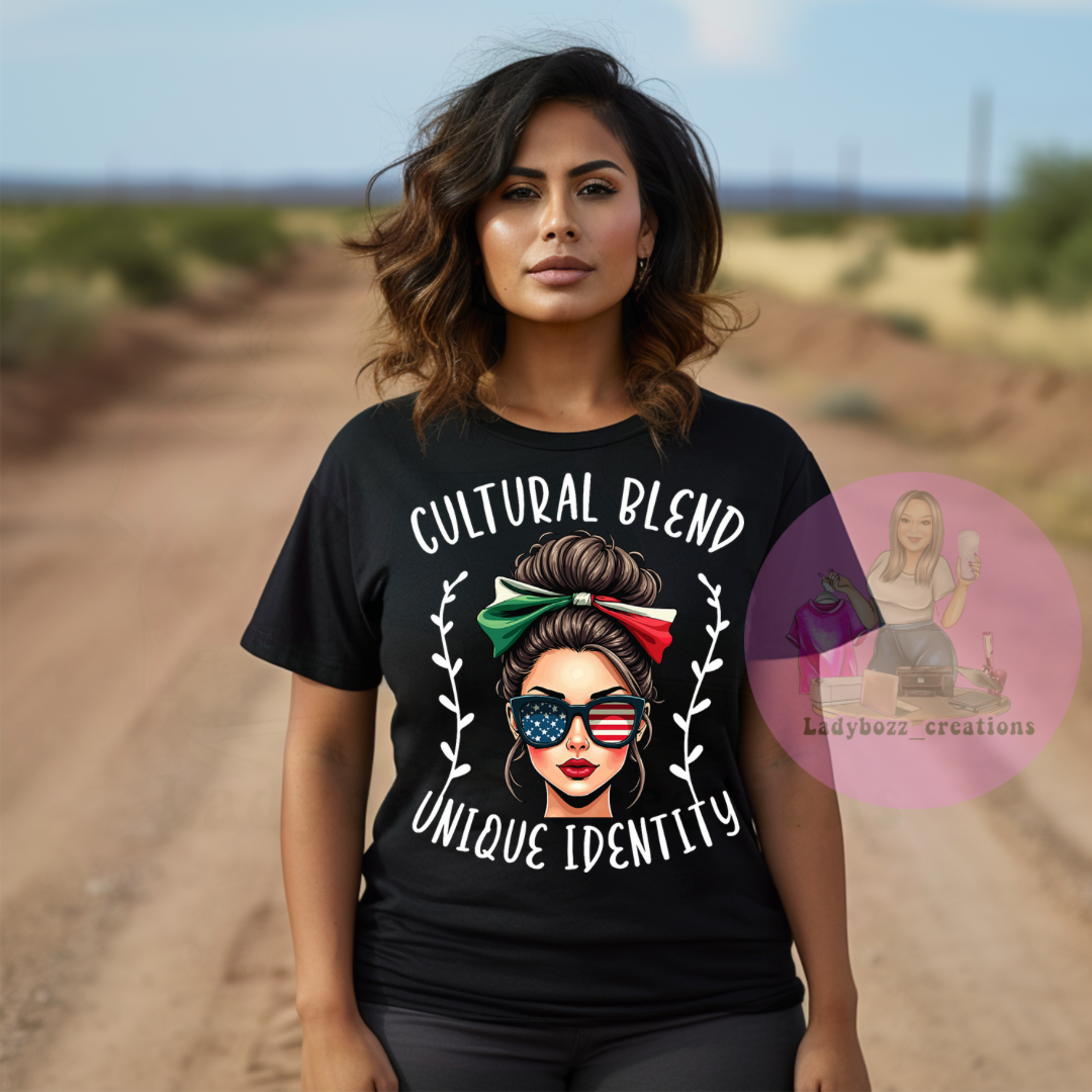Mexican American Culture Blend Tshirt