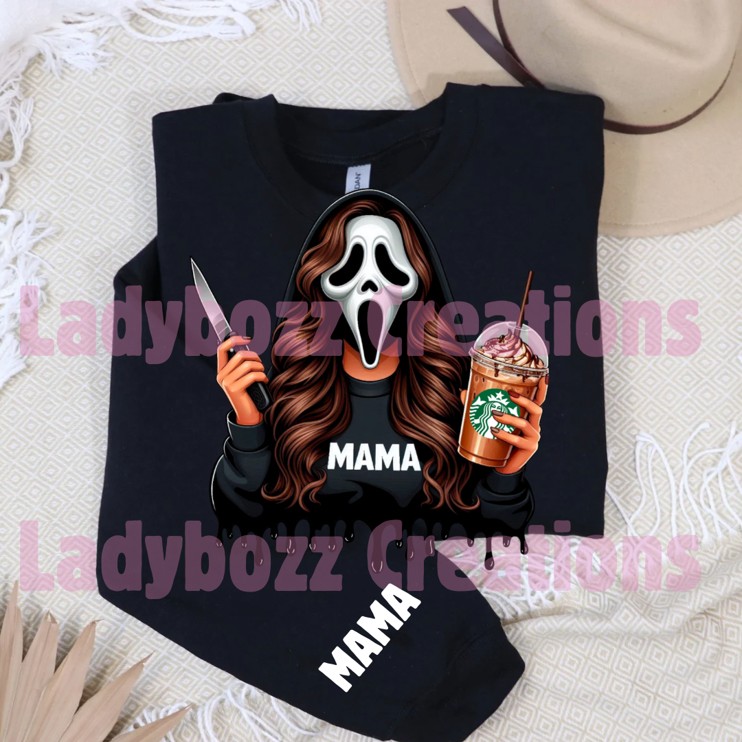 Starbucks Mama Ghost Face