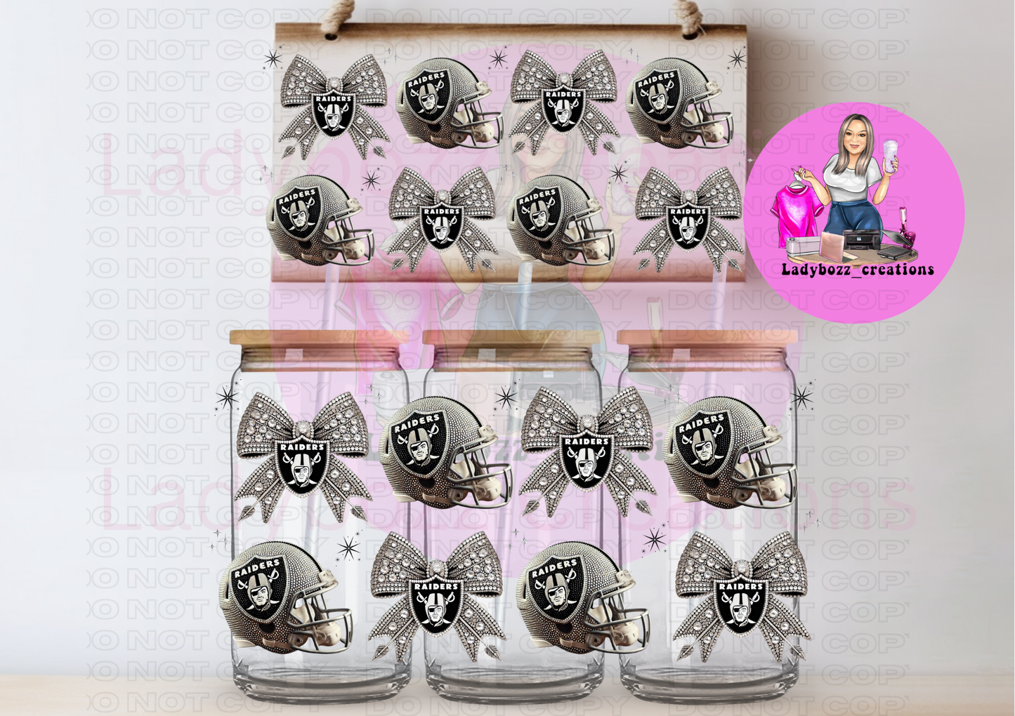 Glitter Football Wraps