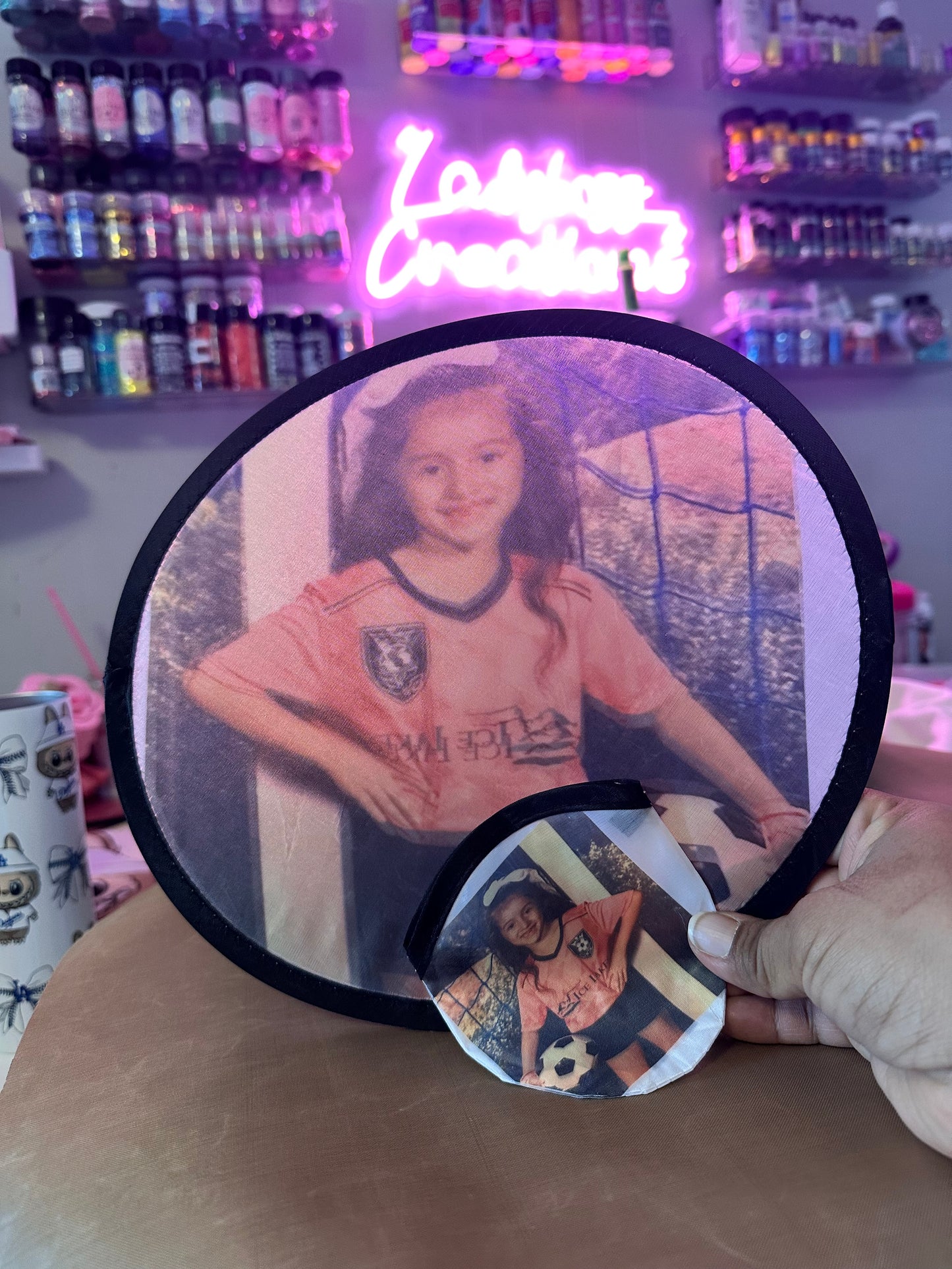 Sublimation foldable Fan/sports/seniors/party favors