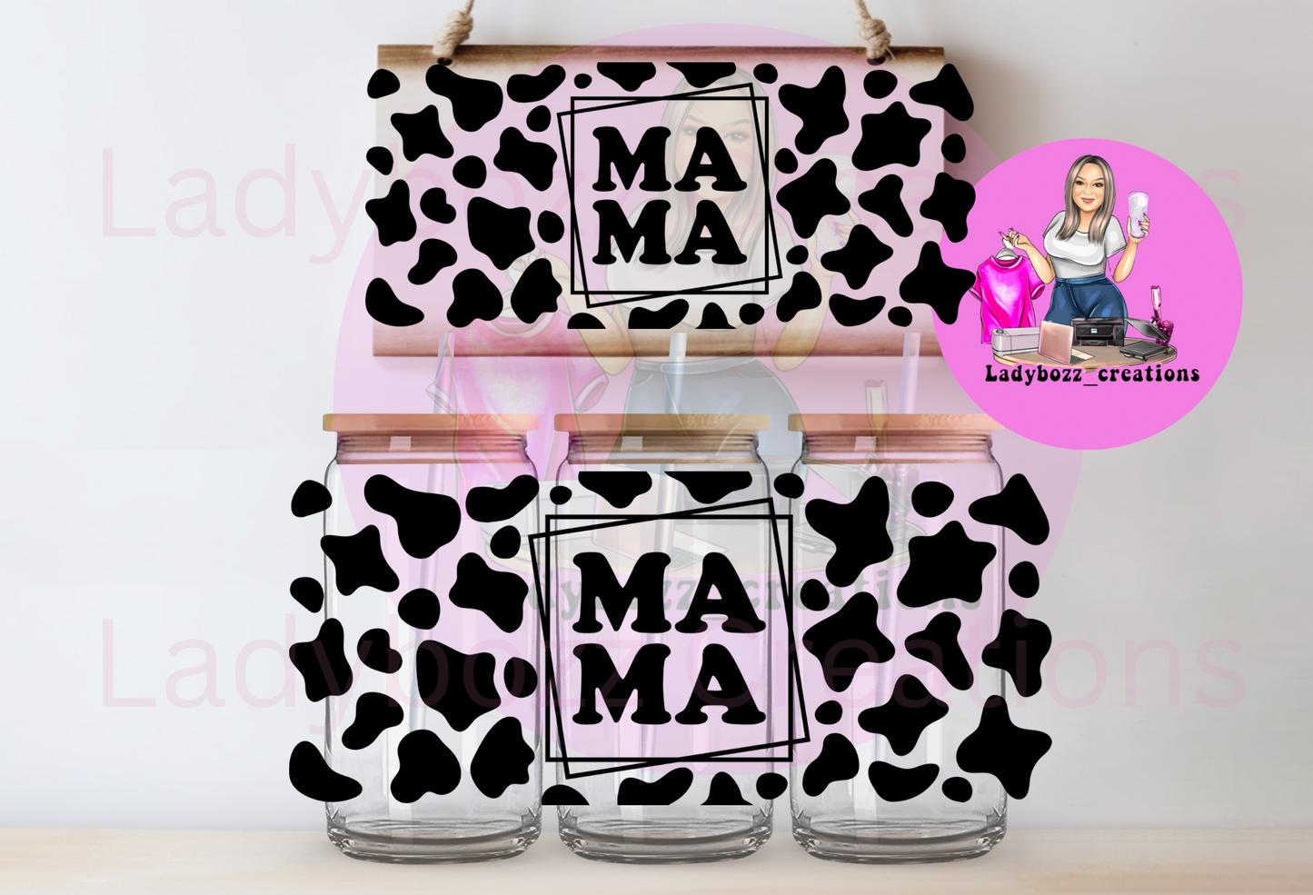 Mama Cow Print