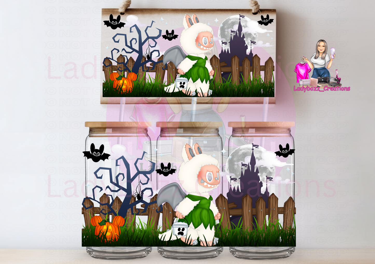 Labubu Halloween Princess Libbey Glassware