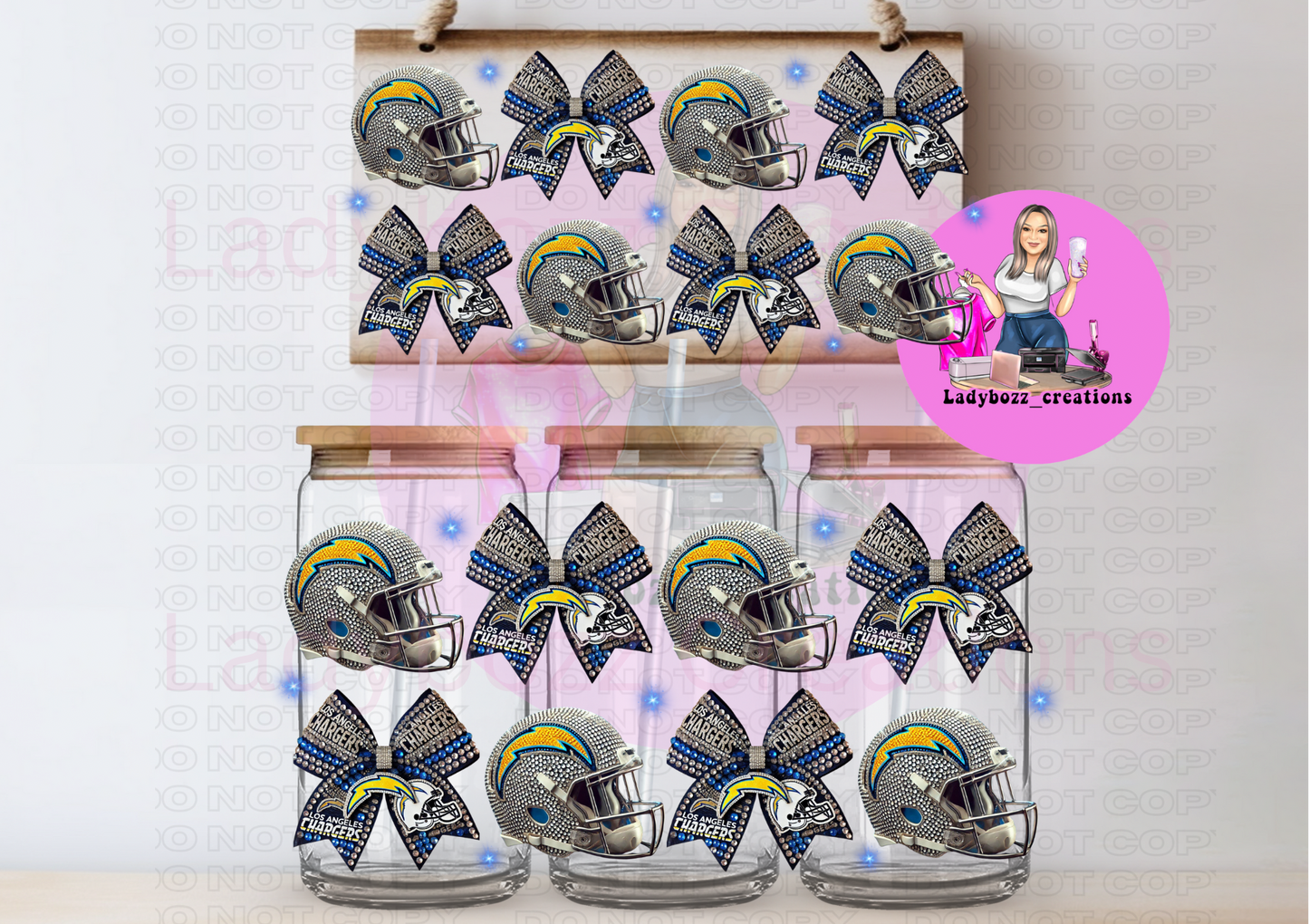 Glitter Football Wraps