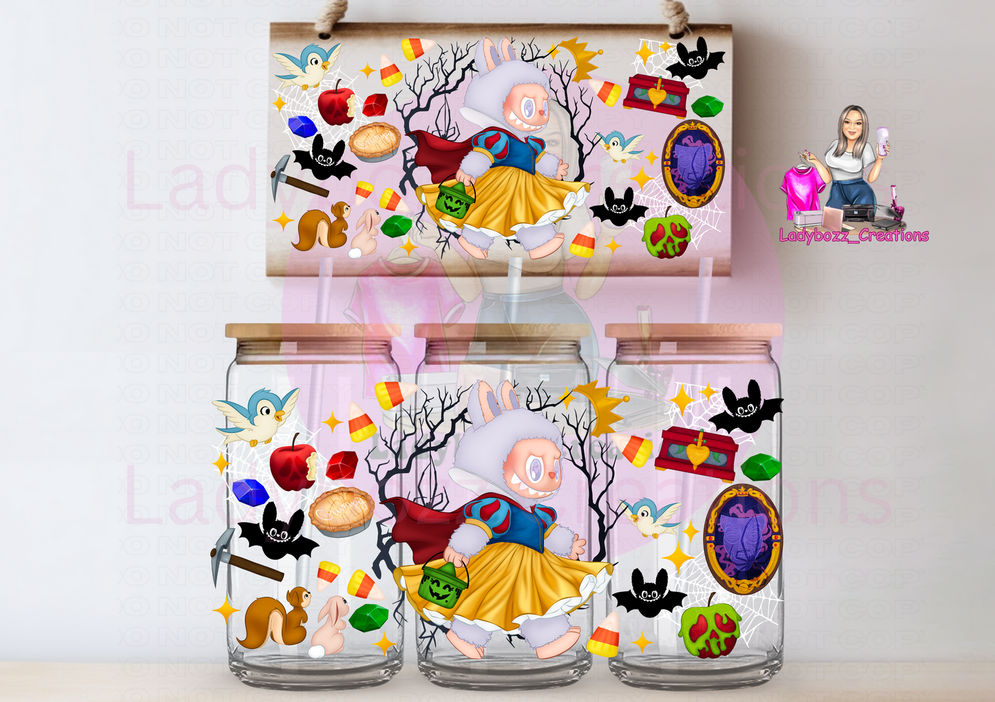 Labubu Halloween Princess Libbey Glassware
