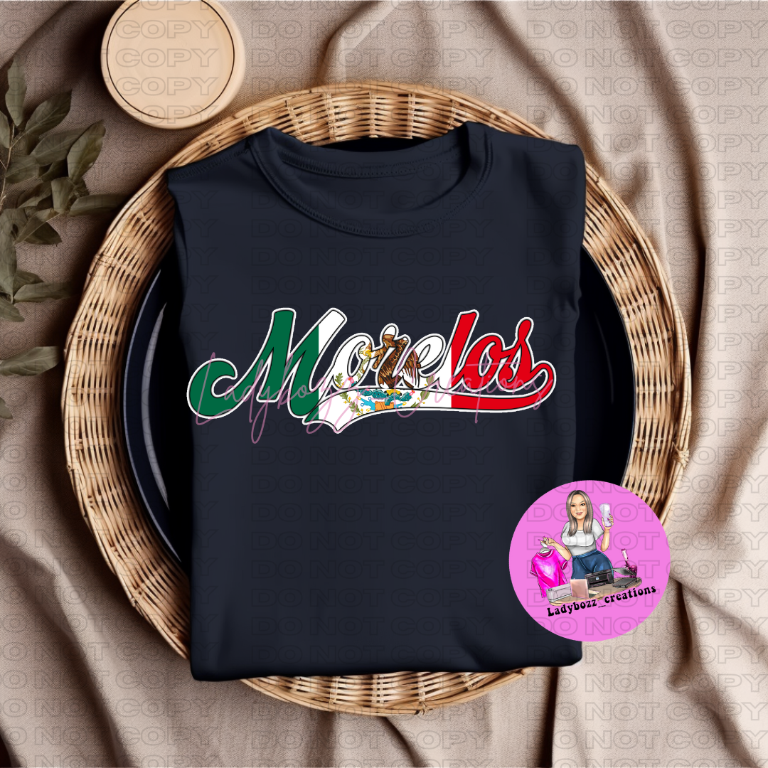 Mexico State with Mexican Flag Colors