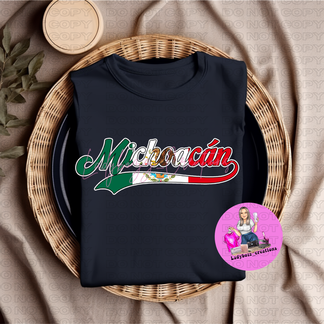 Mexico State with Mexican Flag Colors