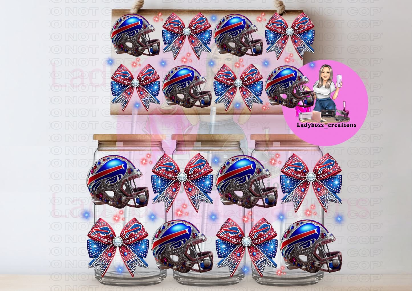 Glitter Football Wraps