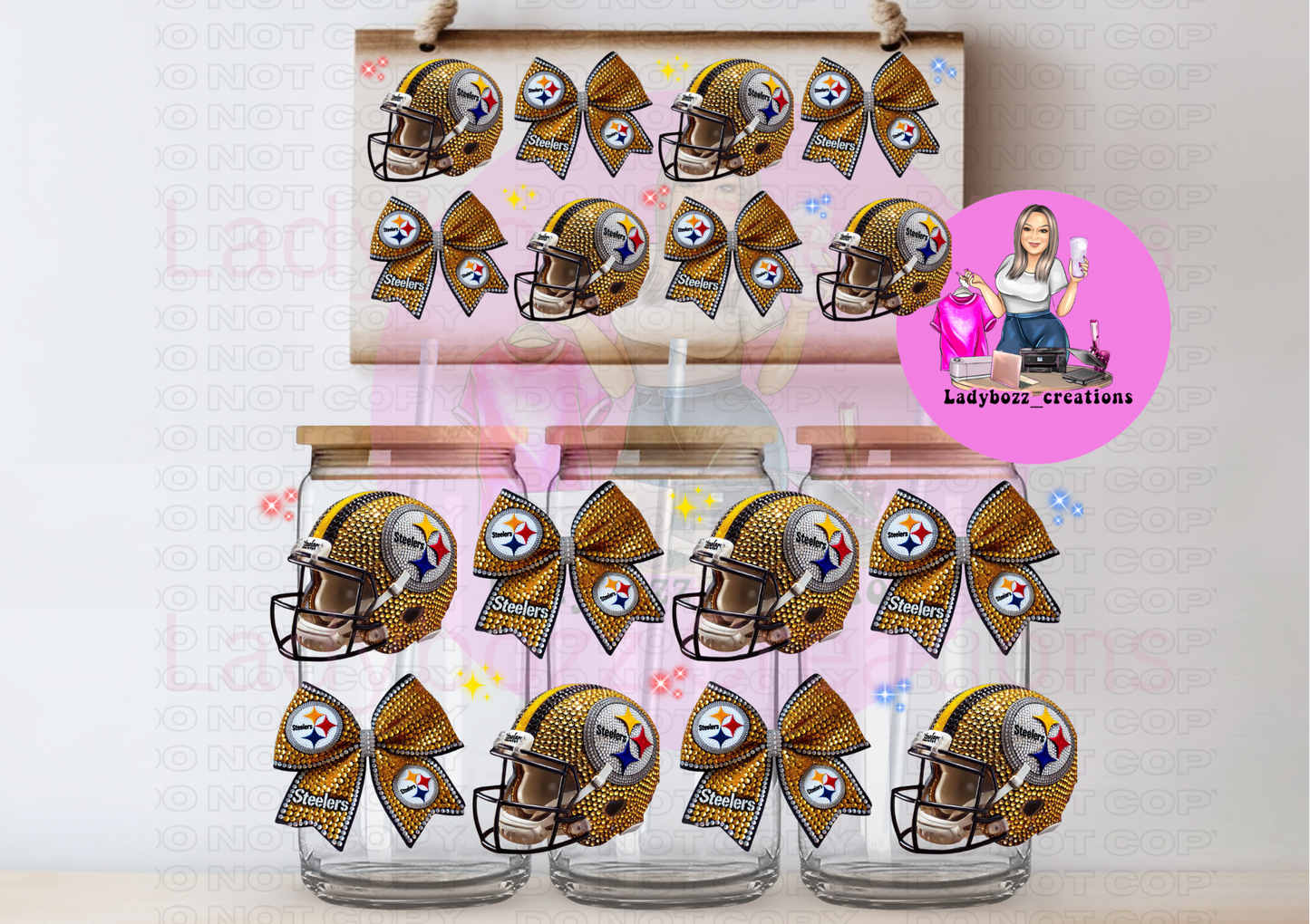 Glitter Football Wraps