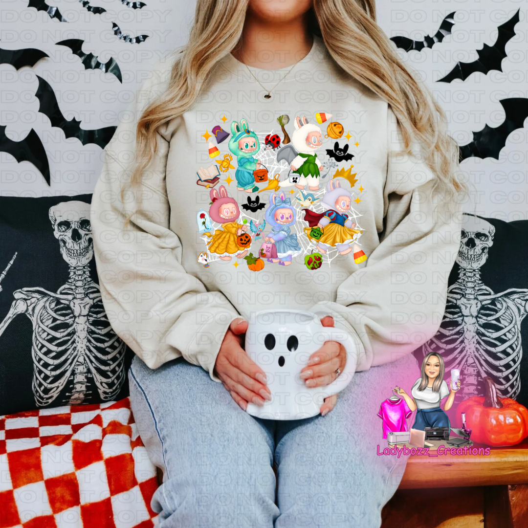 Labubu Princess Halloween Sweatshirt (multiple options)