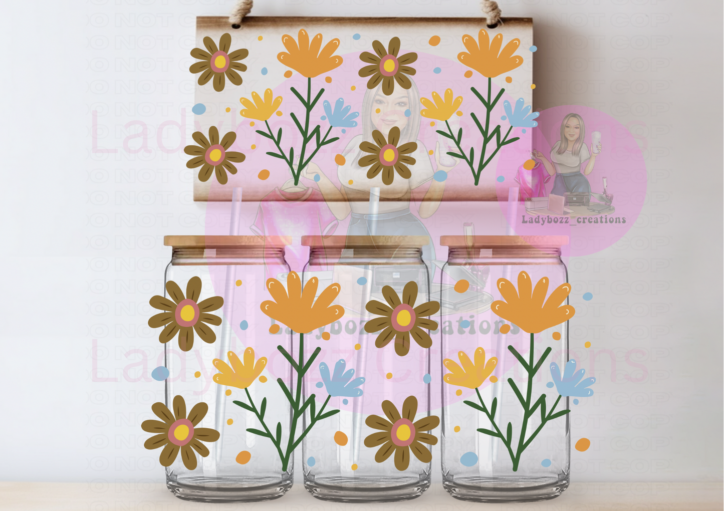 Pooh Honey, Stitch Honey and Flowers