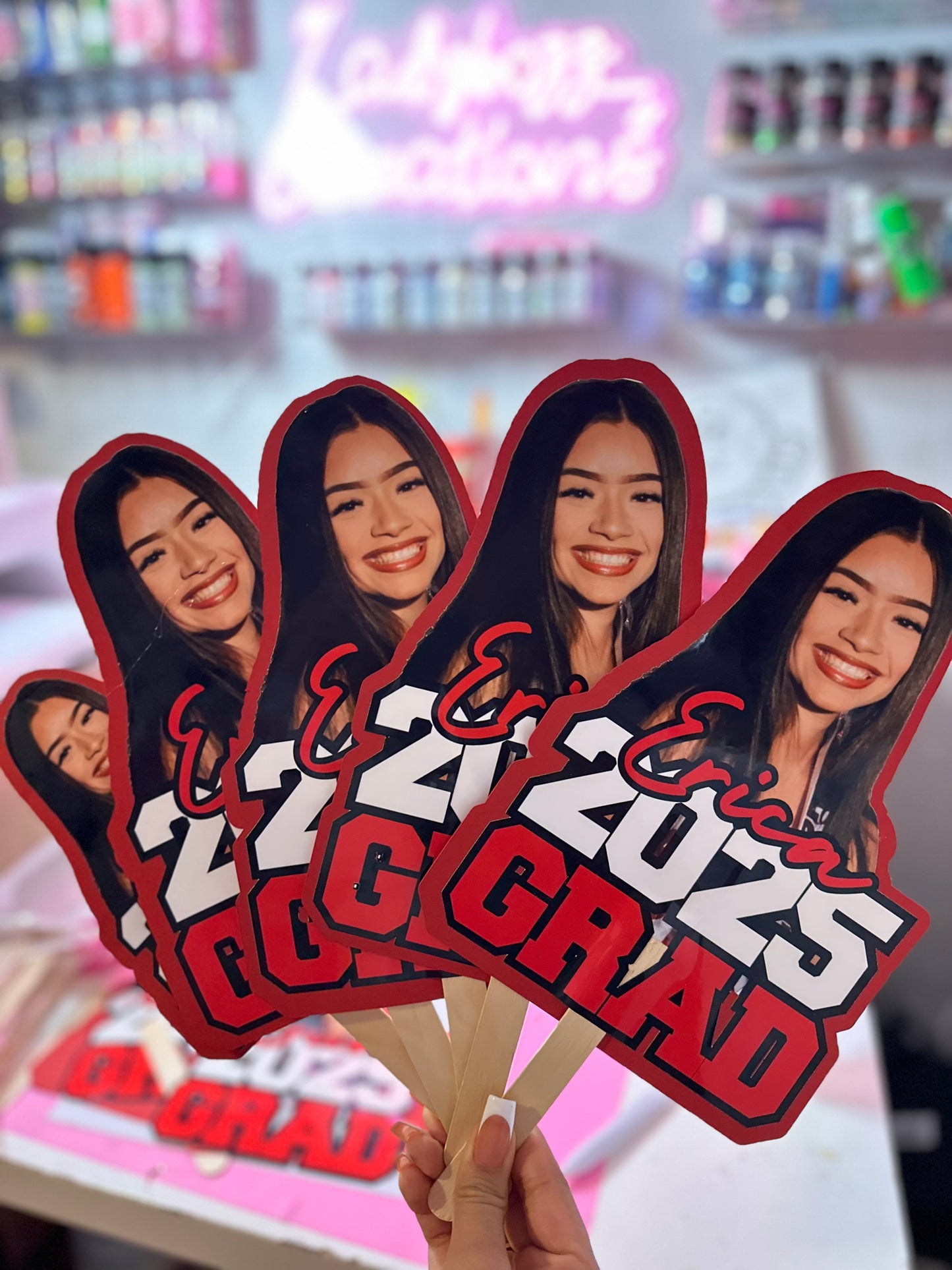 Custom Face Fans/Graduation