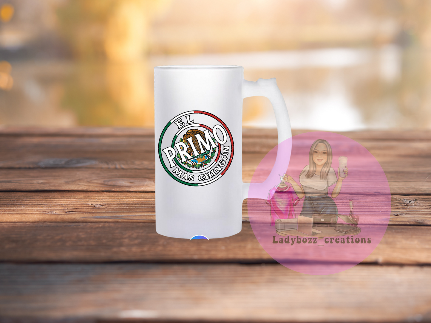 Chingon/papa/dad/mama/Familia Beer mugs