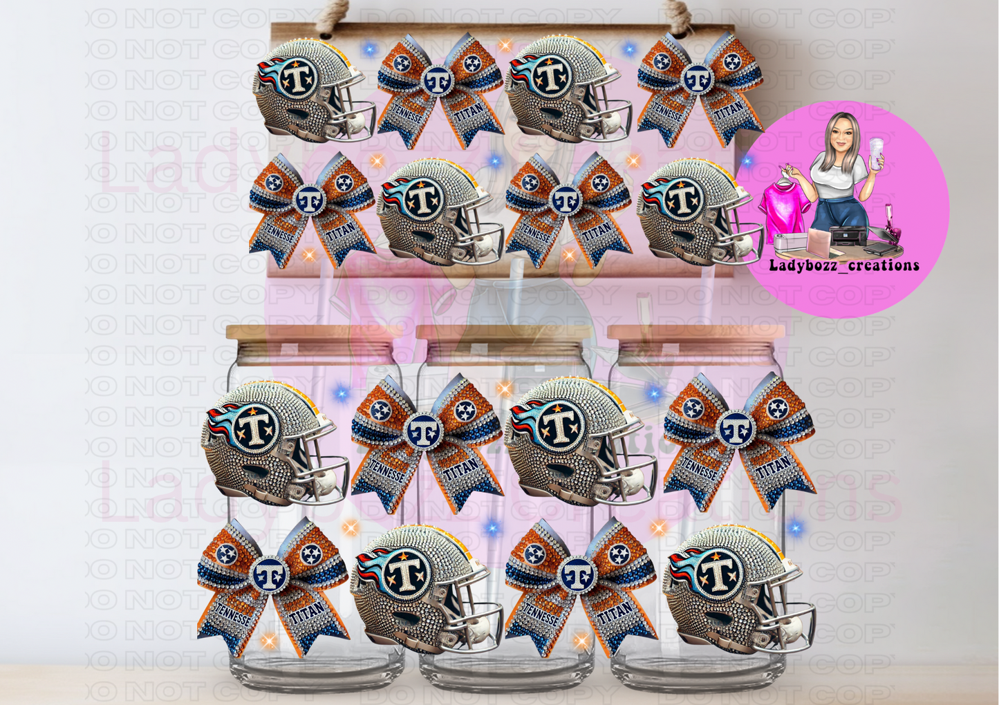 Glitter Football Wraps