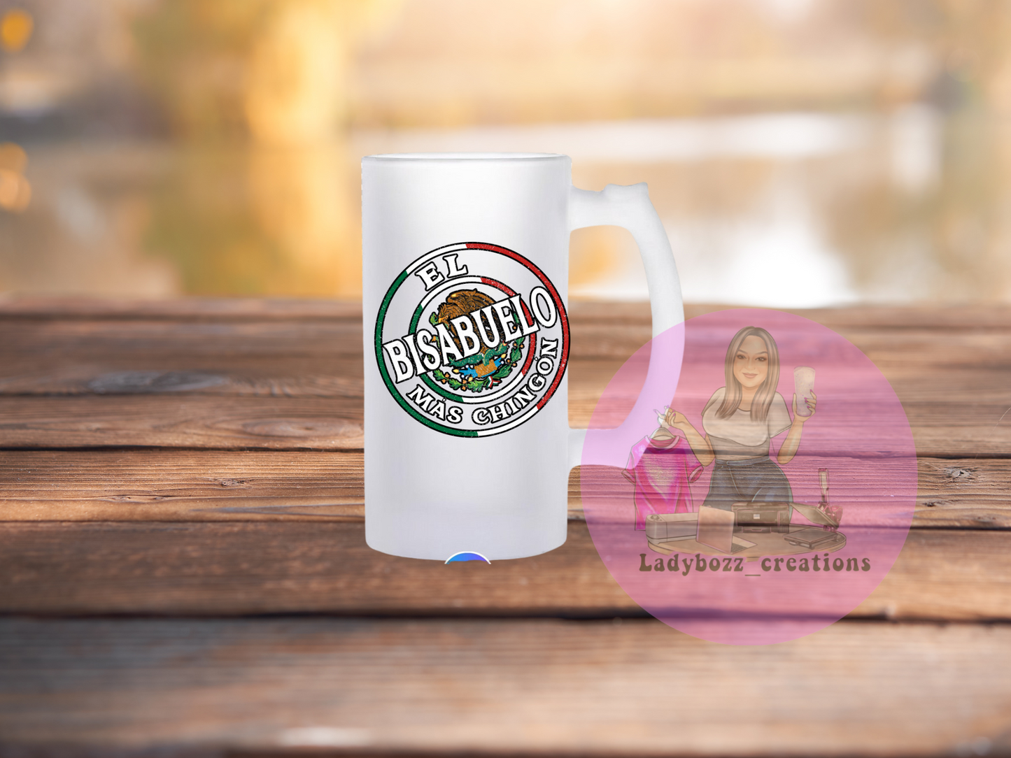 Chingon/papa/dad/mama/Familia Beer mugs