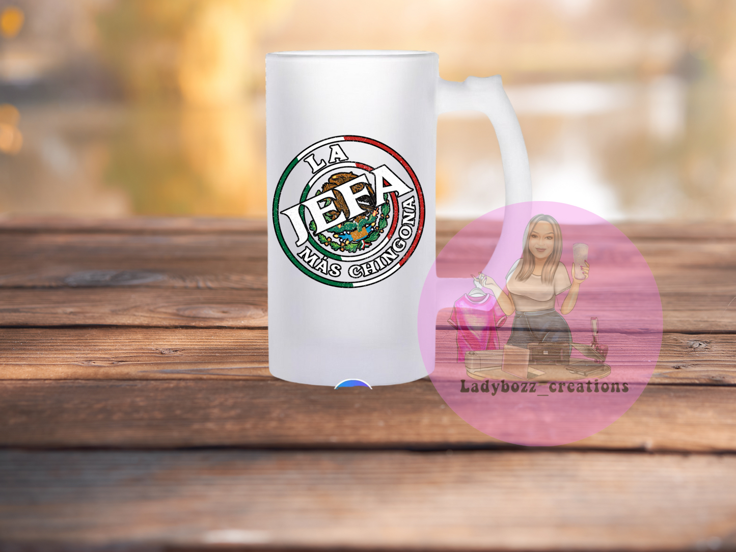 Chingon/papa/dad/mama/Familia Beer mugs