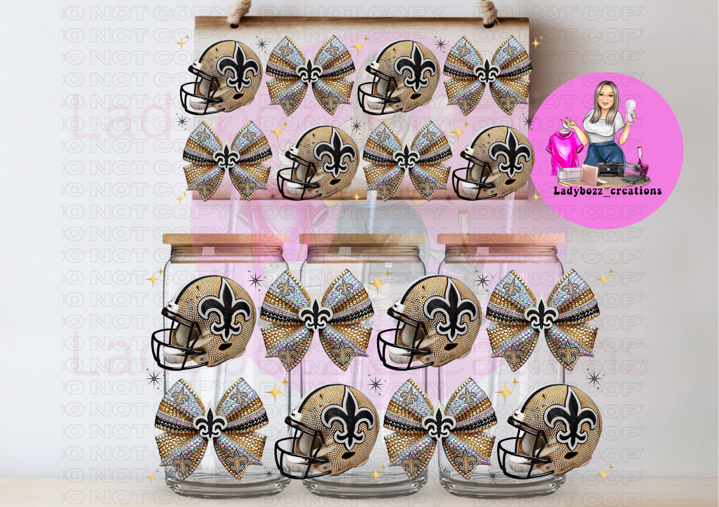 Glitter Football Wraps