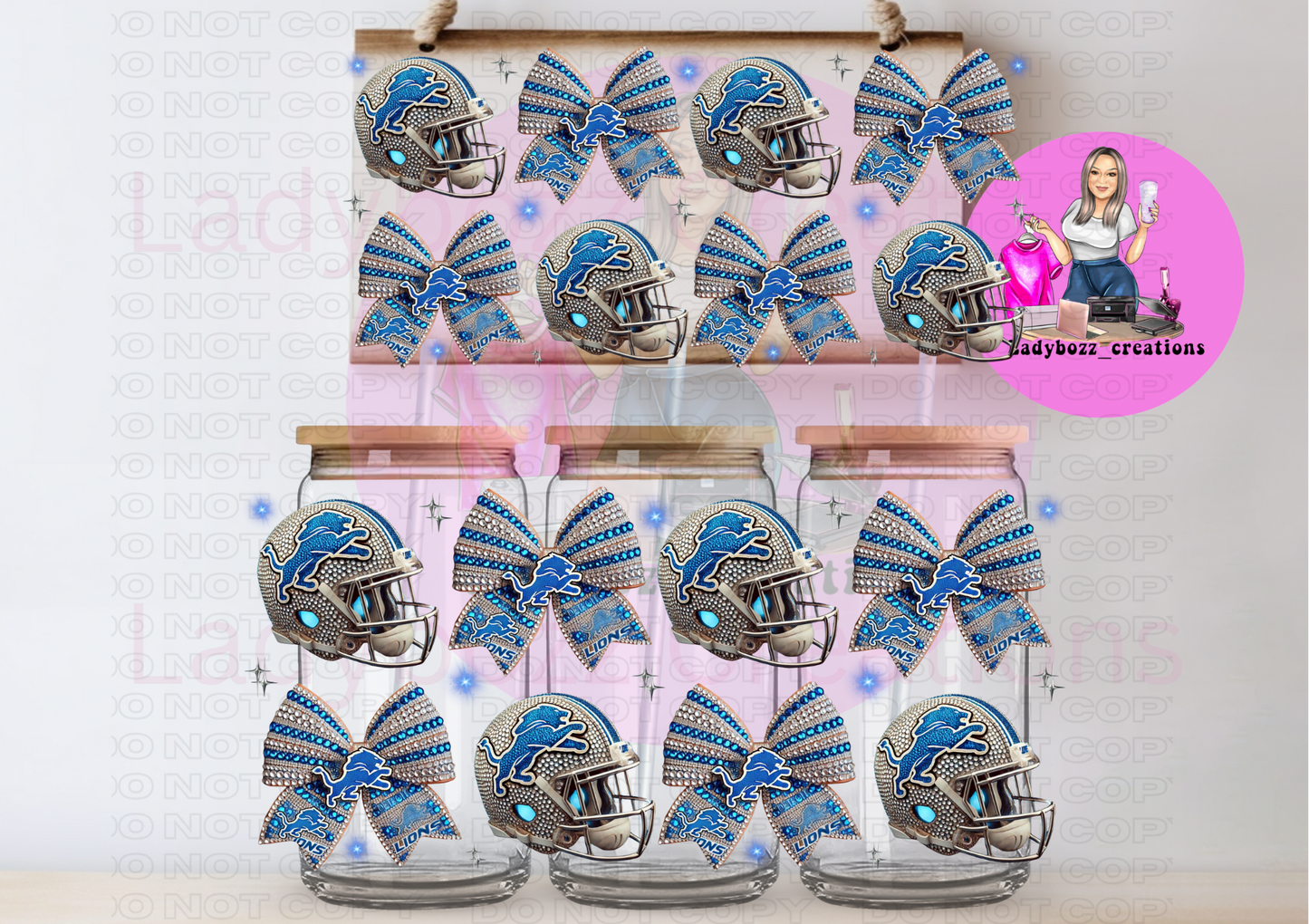 Glitter Football Wraps