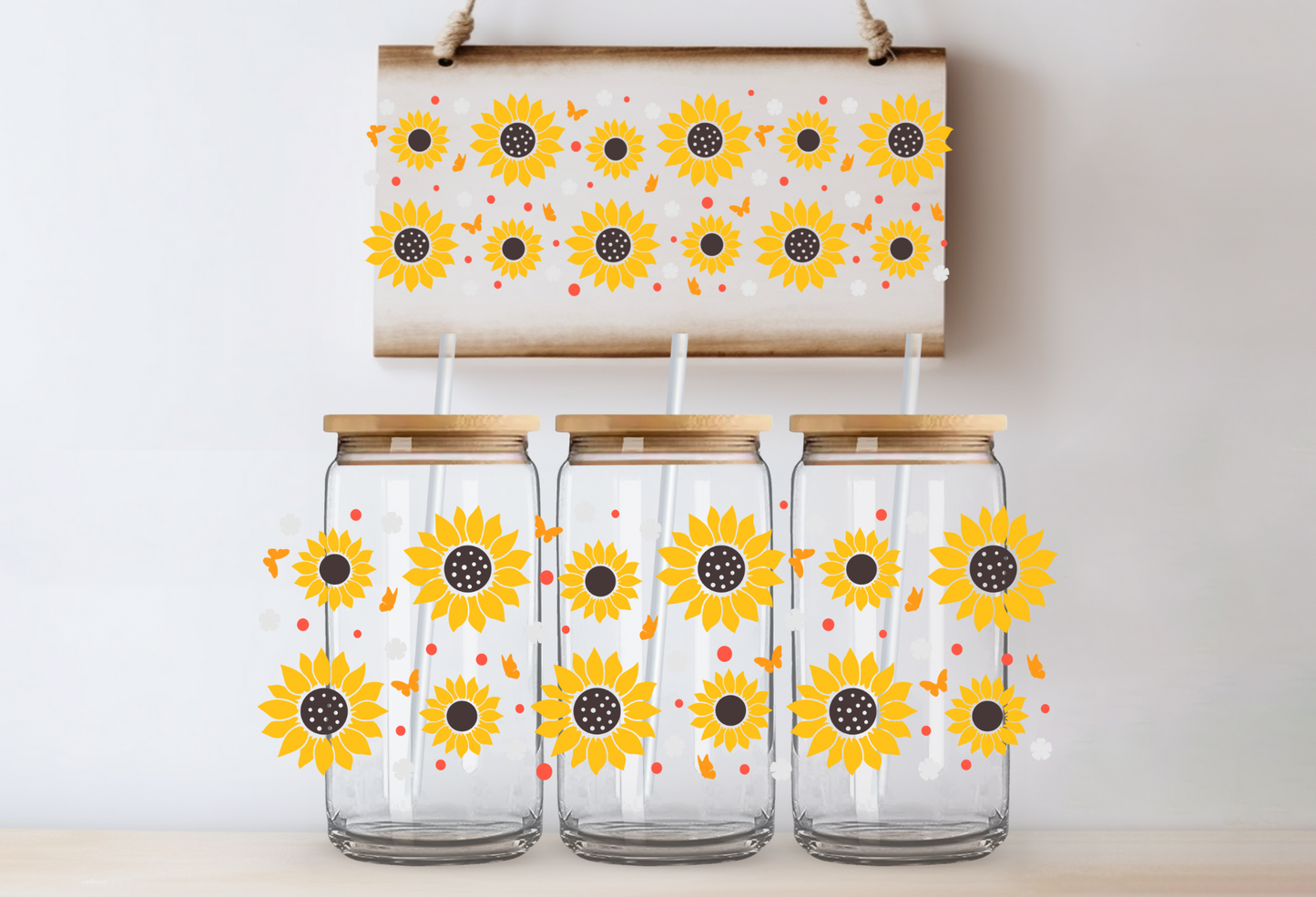 Sunflower Libbey cup