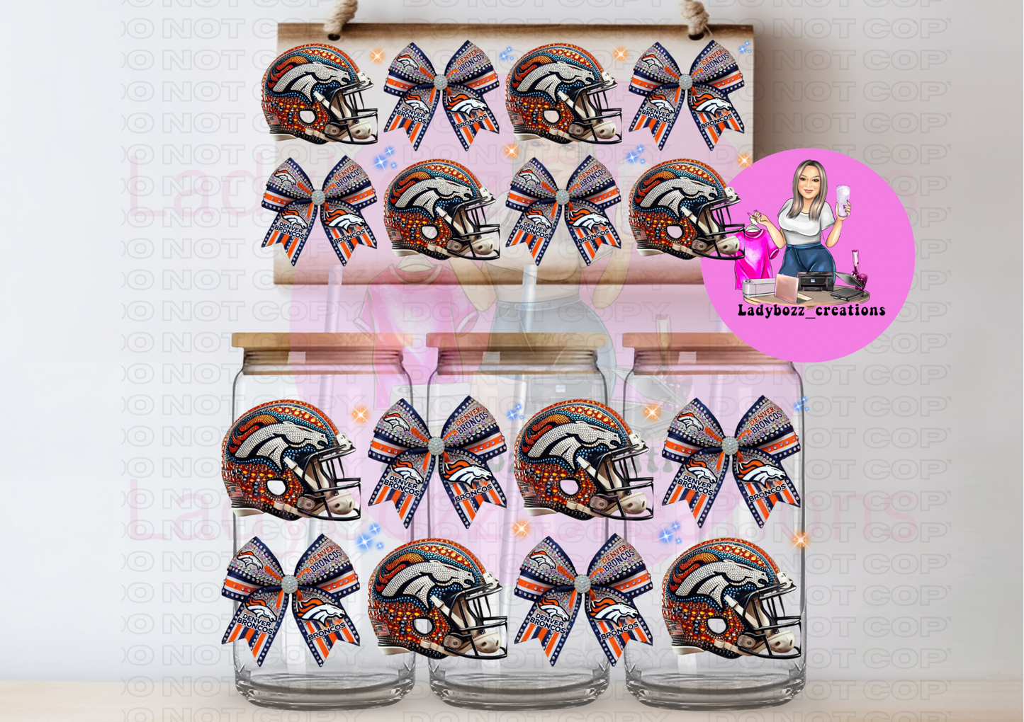 Glitter Football Wraps