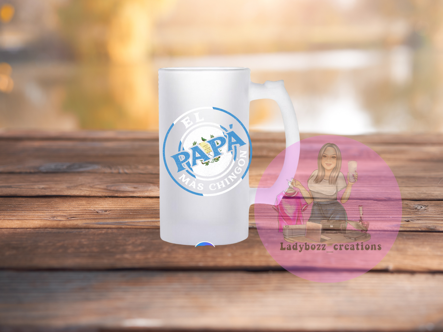 Chingon/papa/dad/mama/Familia Beer mugs
