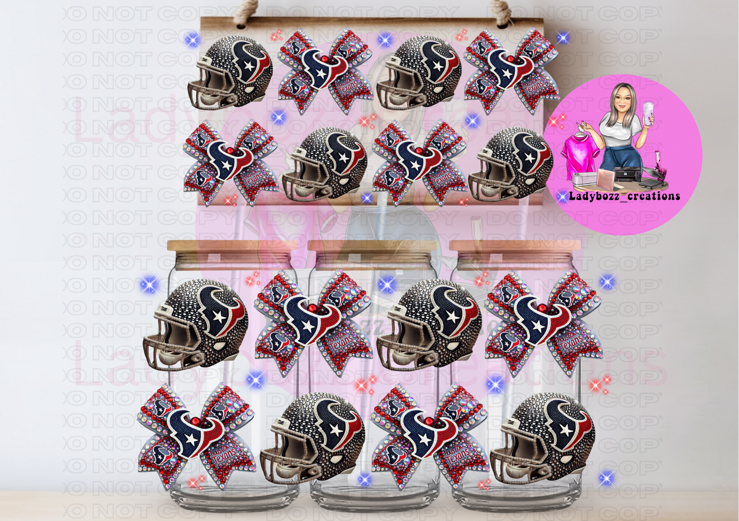 Glitter Football Wraps