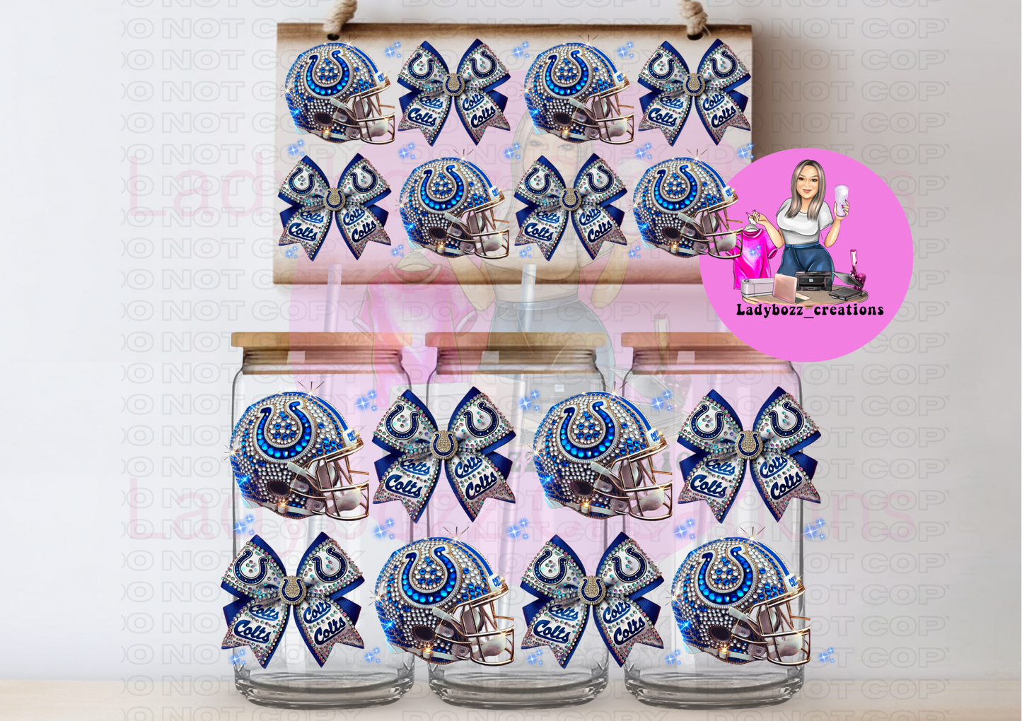 Glitter Football Wraps