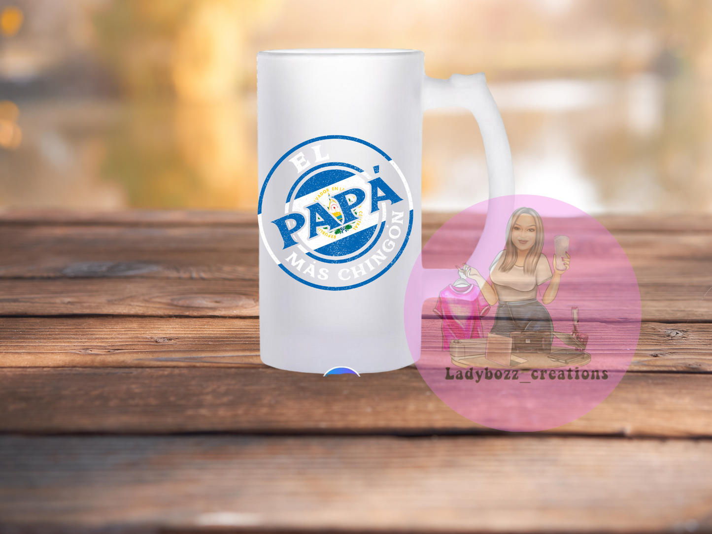 Chingon/papa/dad/mama/Familia Beer mugs