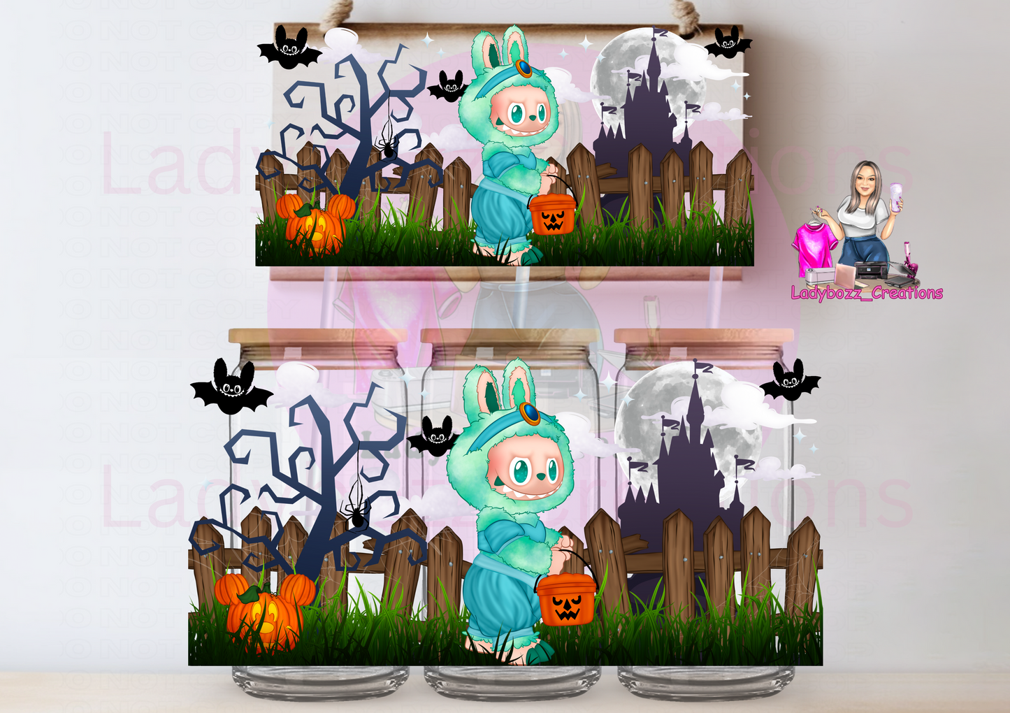 Labubu Halloween Princess Libbey Glassware