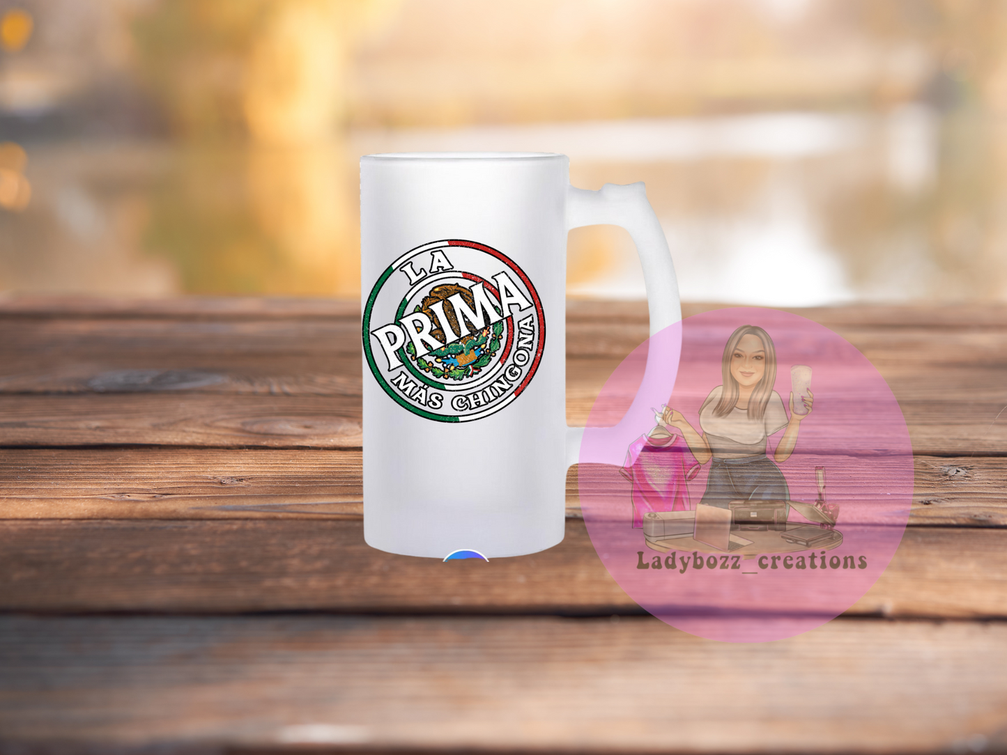 Chingon/papa/dad/mama/Familia Beer mugs