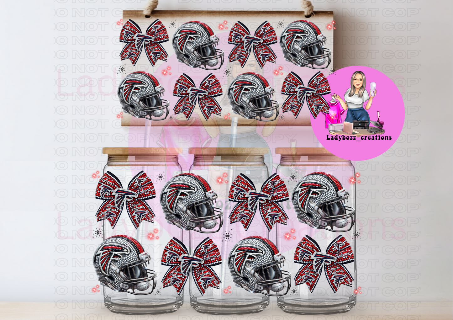 Glitter Football Wraps