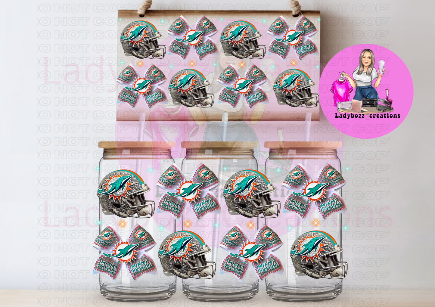 Glitter Football Wraps