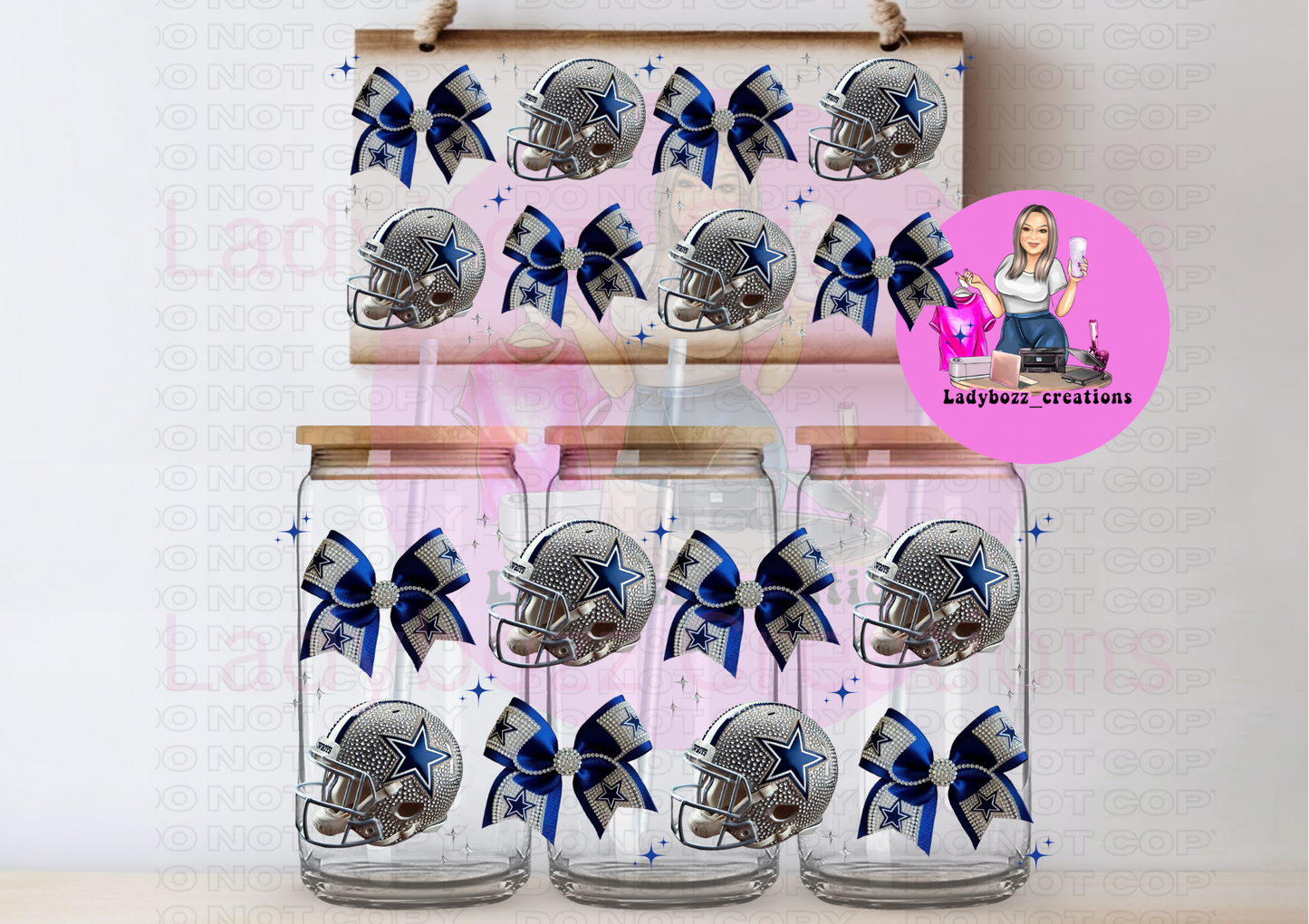 Glitter Football Wraps