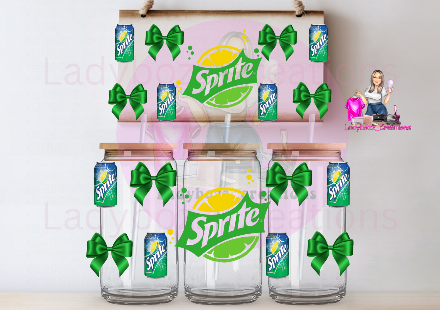 Dr. Pepper, sprite, Fanta/soda/set of 3 wraps
