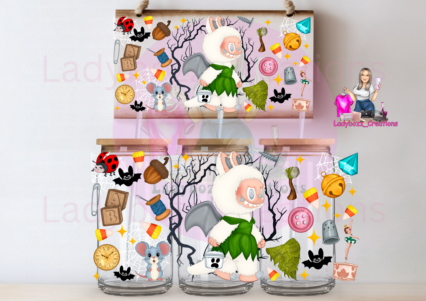 Labubu Halloween Princess Libbey Glassware
