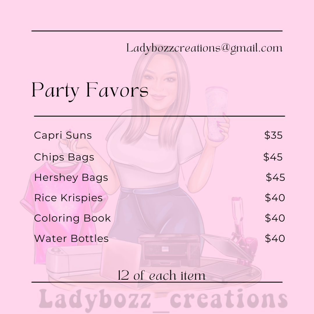 Custom PARTY FAVORS