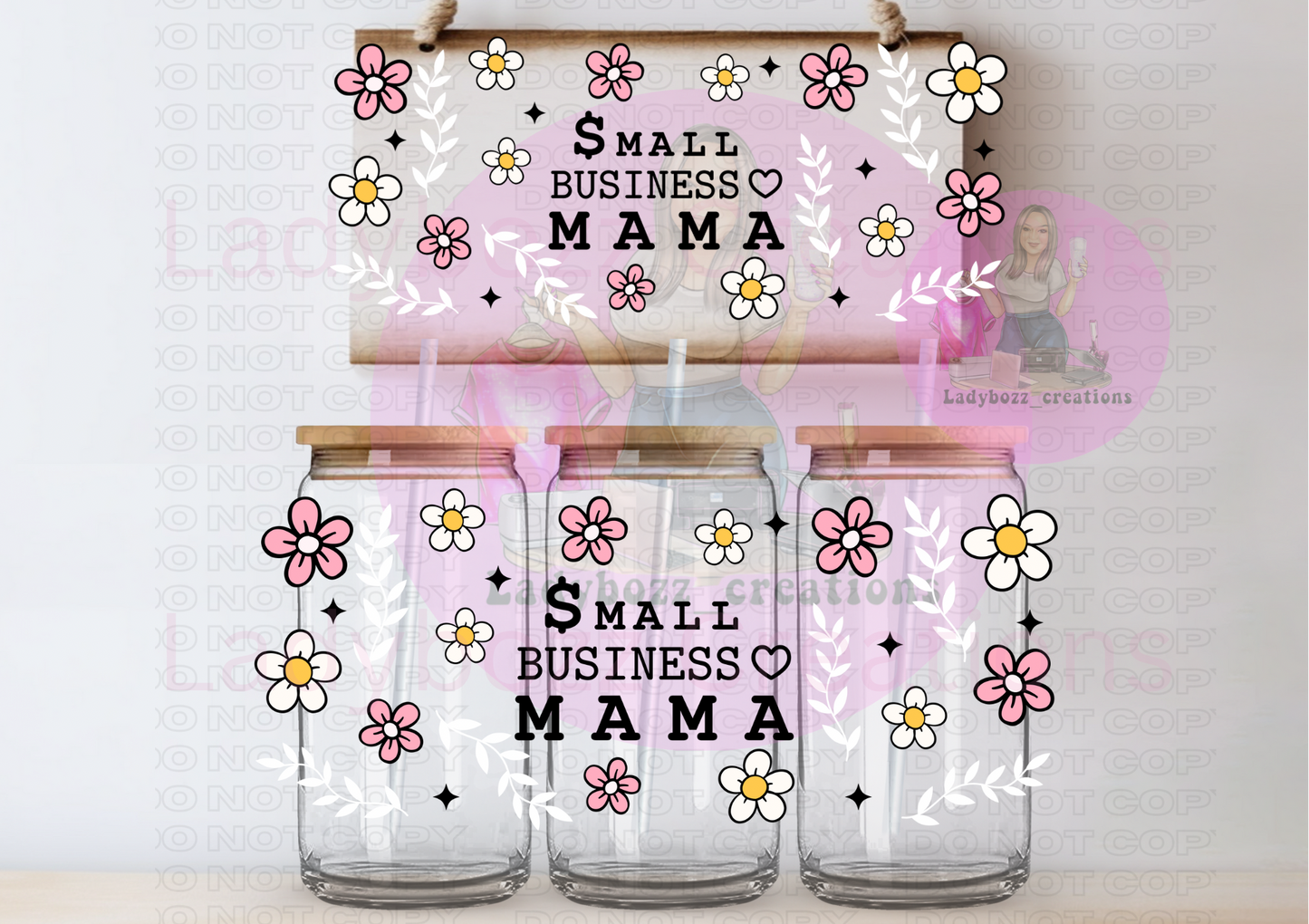 SET OF 5 WRAPS COFFEE/Energy/coquette bow/small business mama