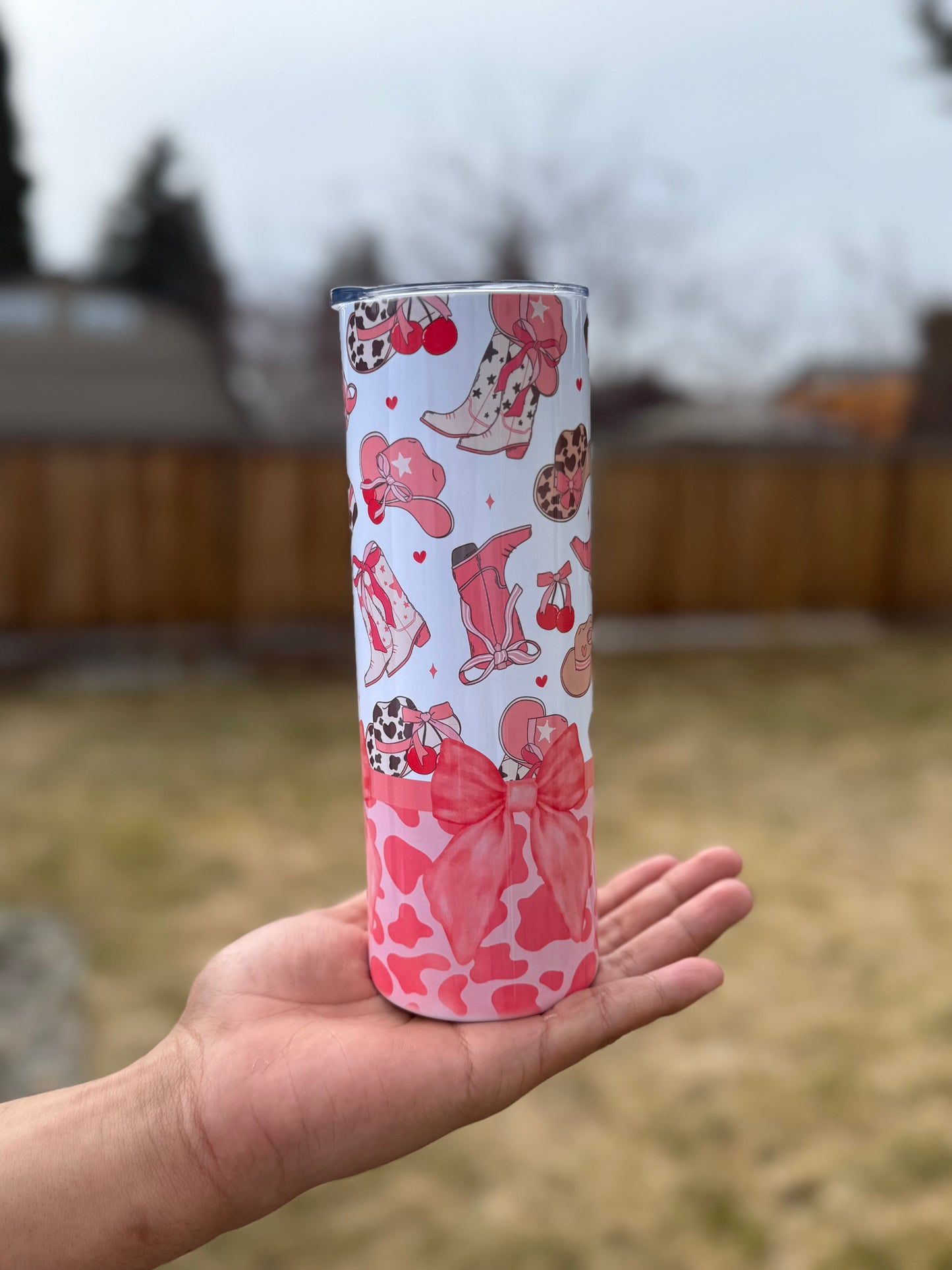 Pink Boots Tumbler