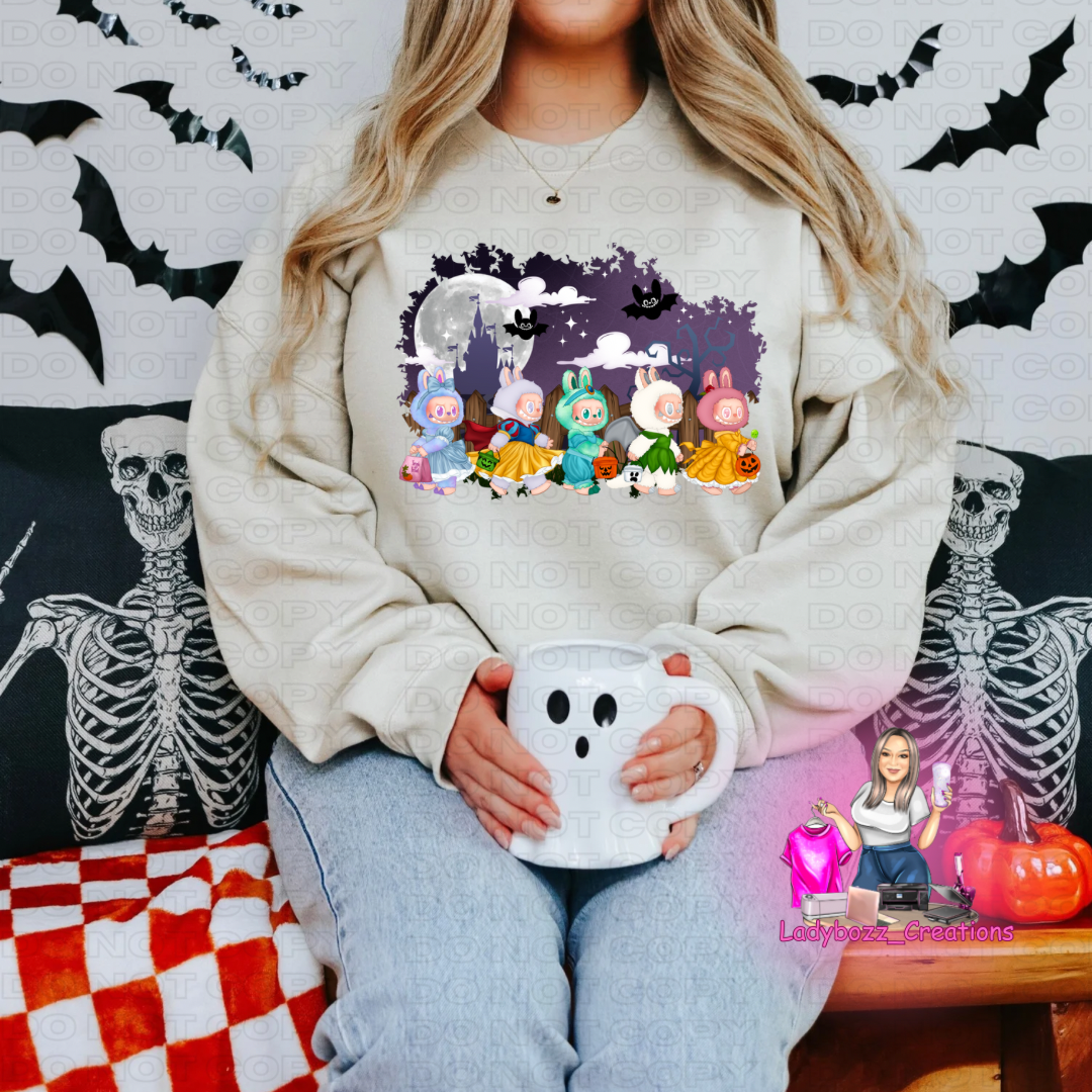 Labubu Princess Halloween Sweatshirt (multiple options)