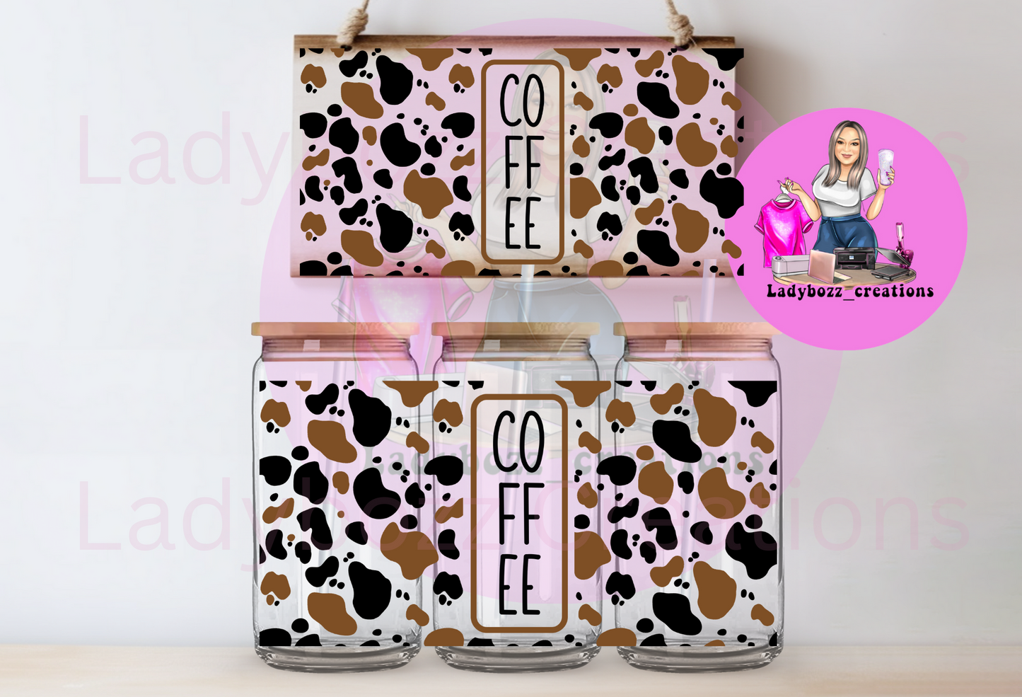 Coffee Cow print