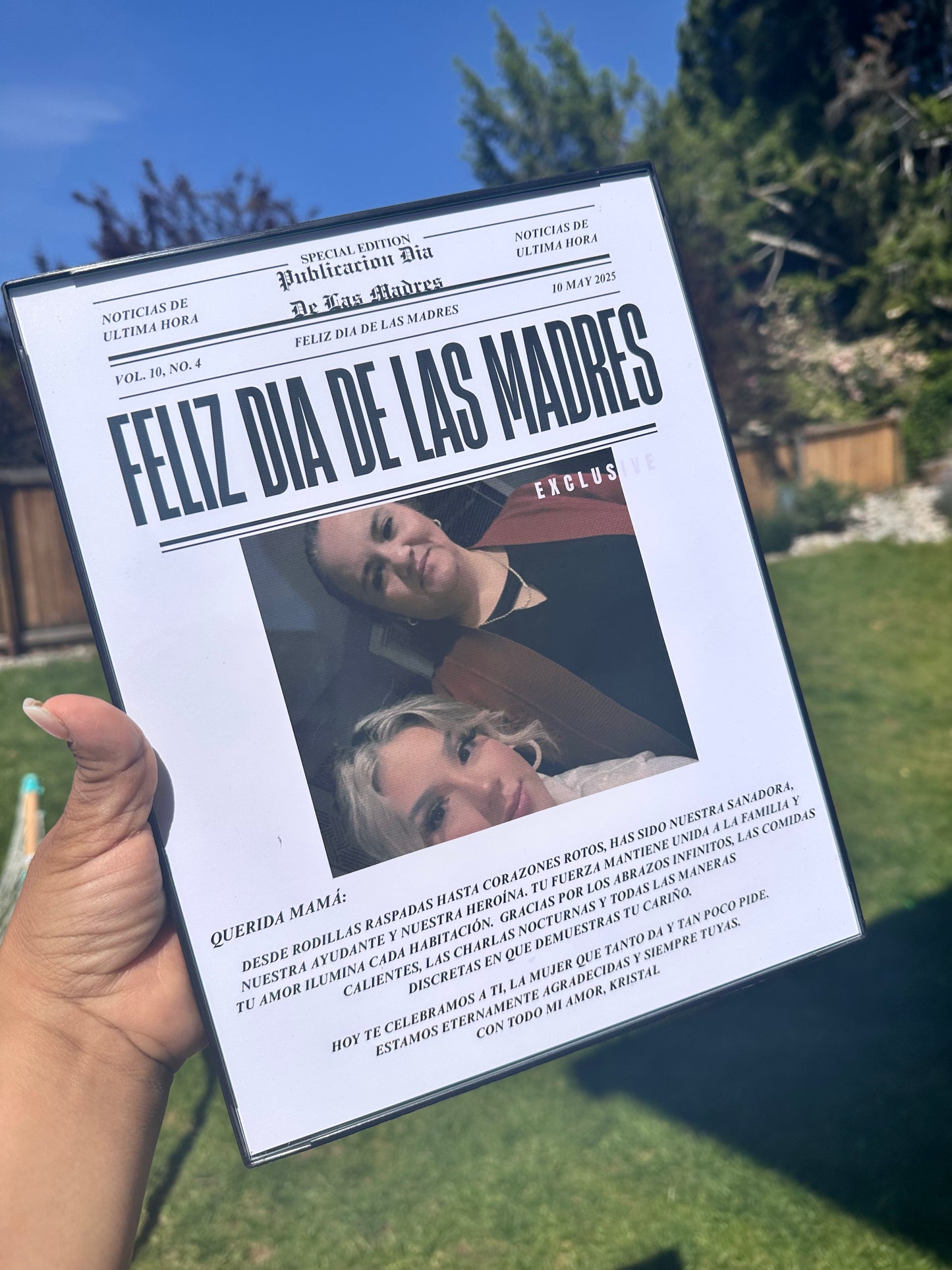 Custom Mom photo frame
