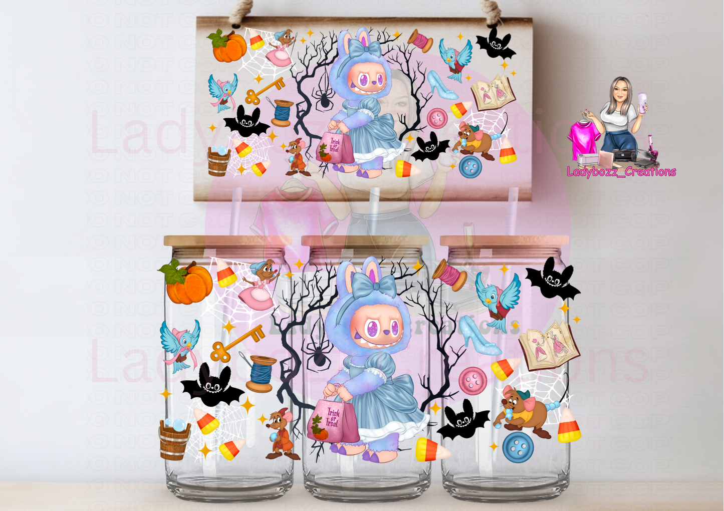Labubu Halloween Princess Libbey Glassware